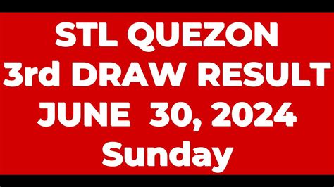 stl quezon result today 8pm 3rd draw|STL RESULTS TODAY .